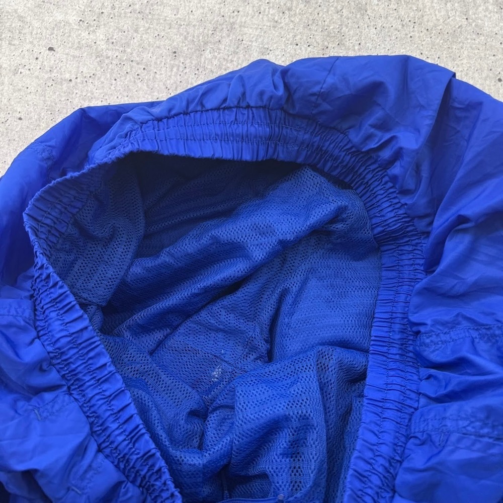 Vintage 90s Nike Team Blue White Swoosh Lined Ankle Zip Track Pants Mens 2XLT - Picture 9 of 9